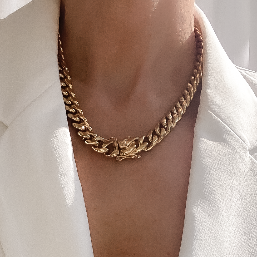 REESE 12MM NECKLACE GOLD